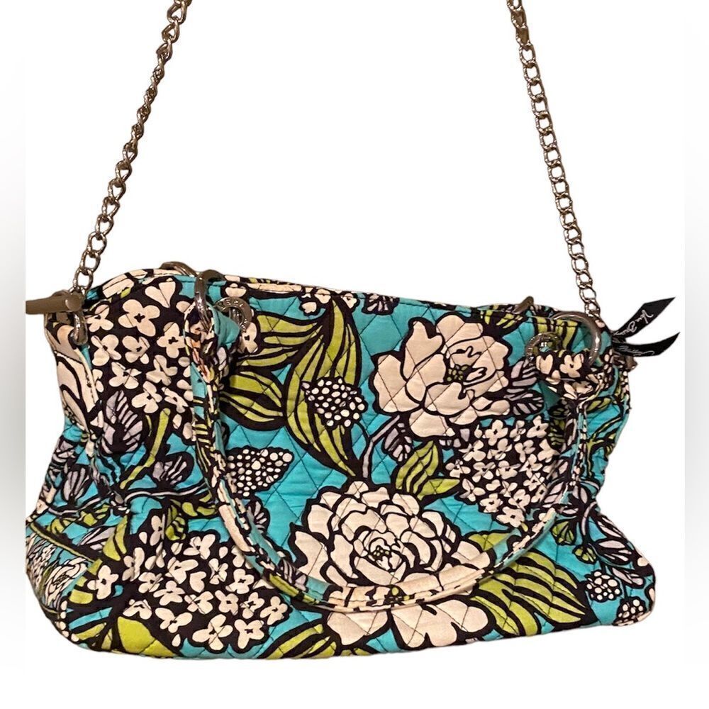 Vera Bradley Chain Strap Island Bloom Purse Satchel